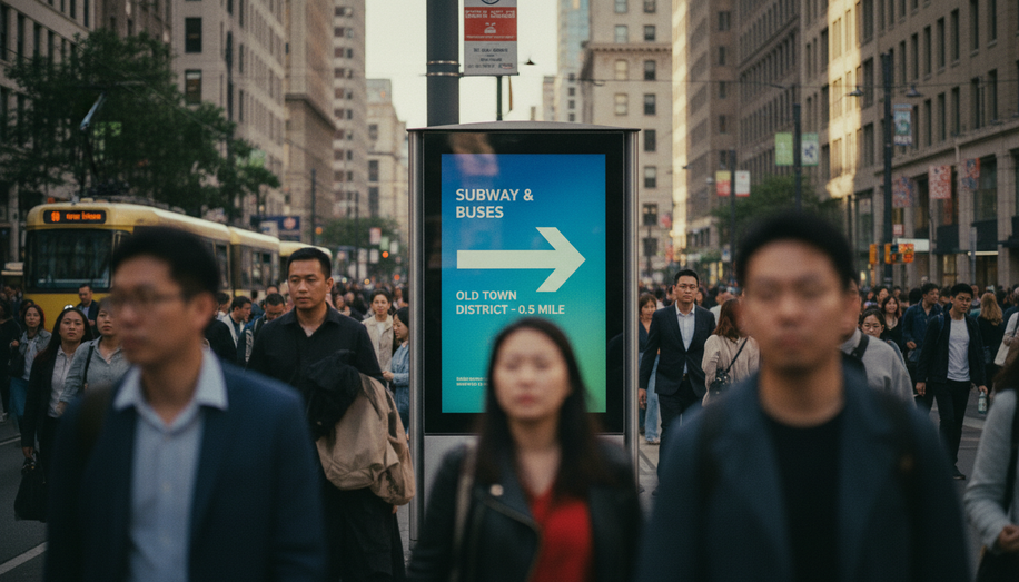 Beyond Advertising: OOH as a Tool for Urban Wayfinding and Public Information