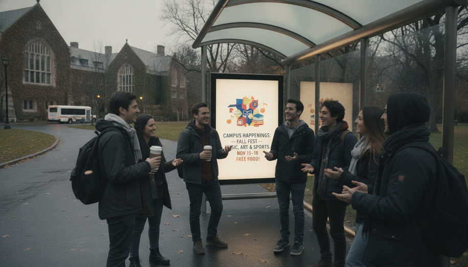 Specialized DOOH Networks to Reach Gen Z Students on University Campuses